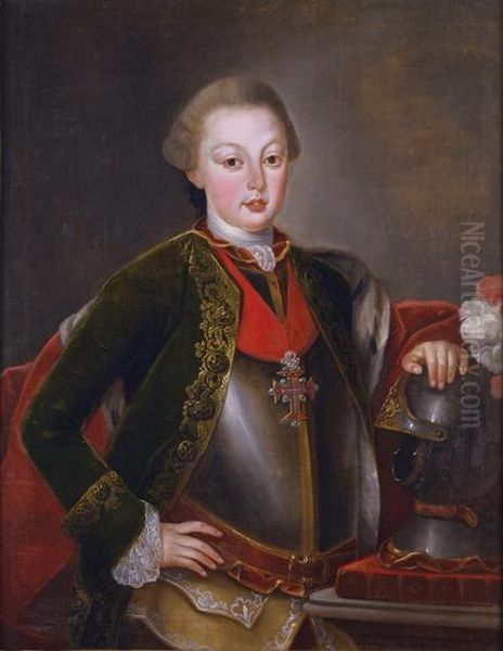 Portrait of Prince Joseph of Brazil Oil Painting by Unidentified painter