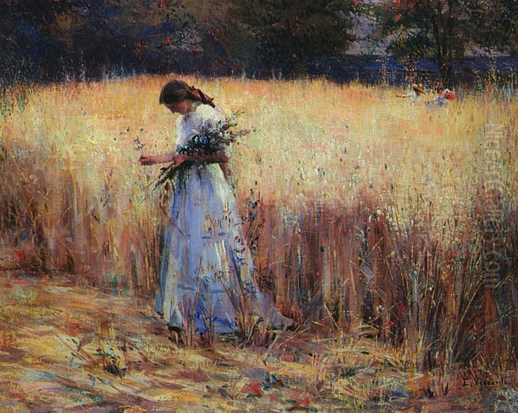 Moca no trigal Oil Painting by Eliseu Visconti