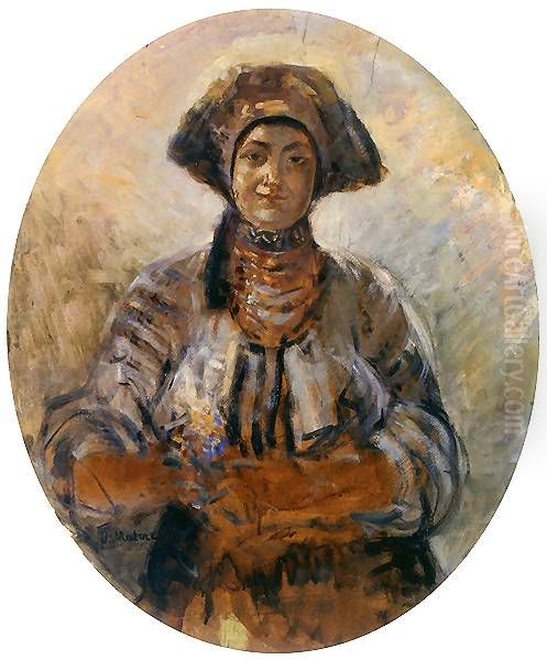 Ukrainka Oil Painting by Jacek Malczewski