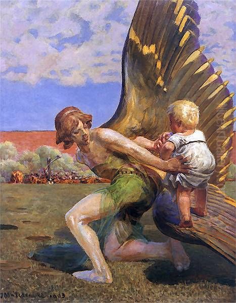 Do slawy Oil Painting by Jacek Malczewski