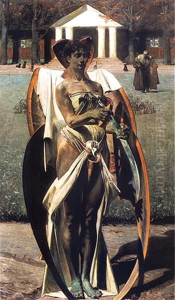 Thanatos I Oil Painting by Jacek Malczewski