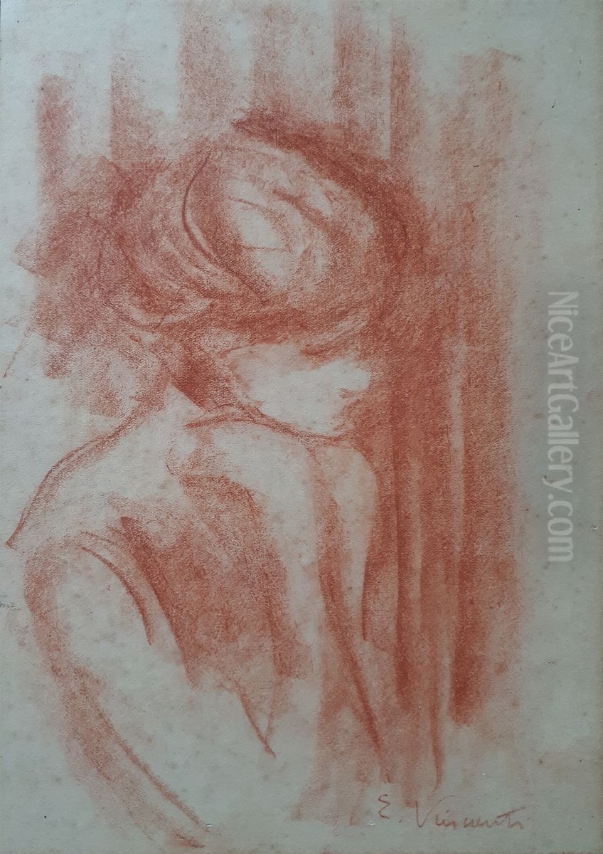 Pensativa Oil Painting by Eliseu Visconti