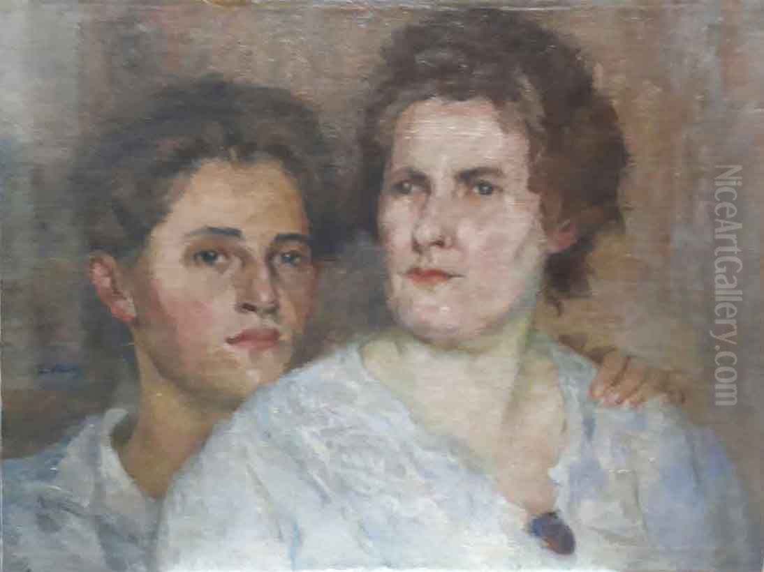 Mae e filho Oil Painting by Eliseu Visconti