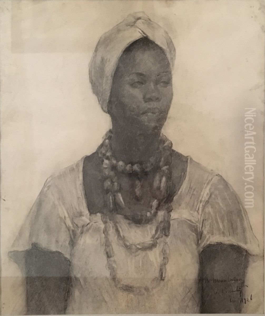 Baiana Oil Painting by Eliseu Visconti