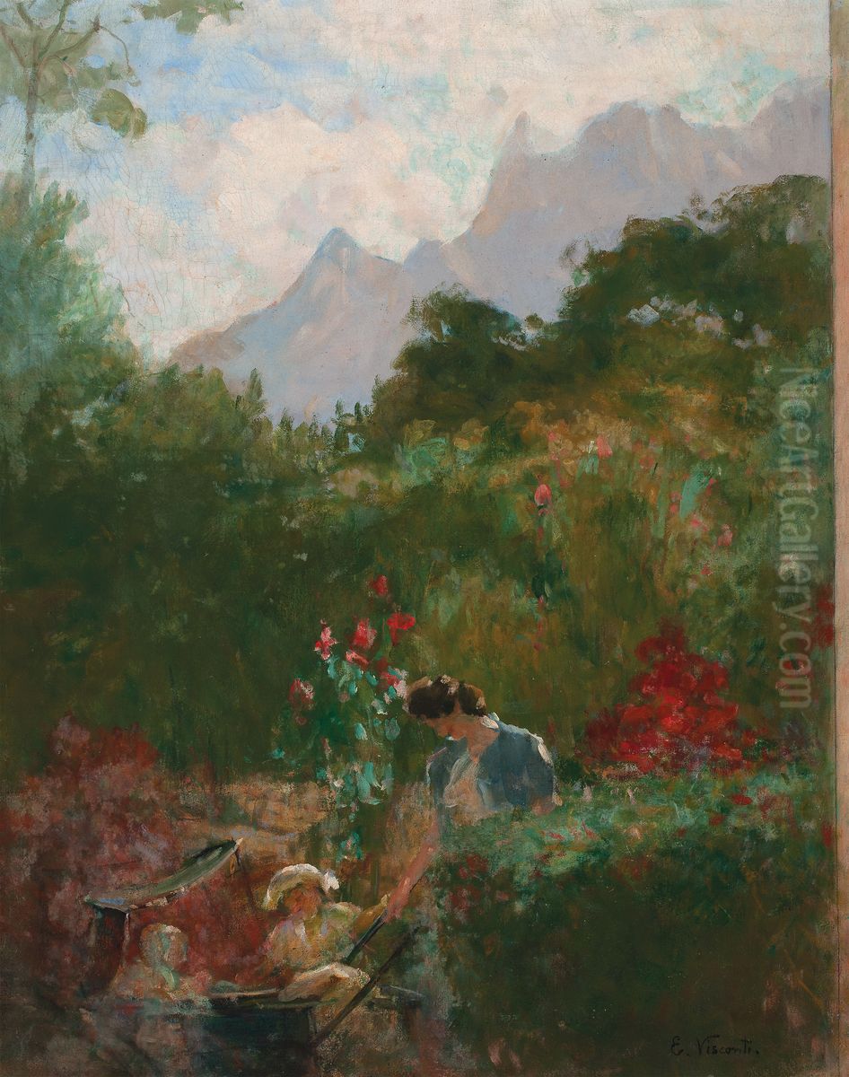 Um ninho Oil Painting by Eliseu Visconti