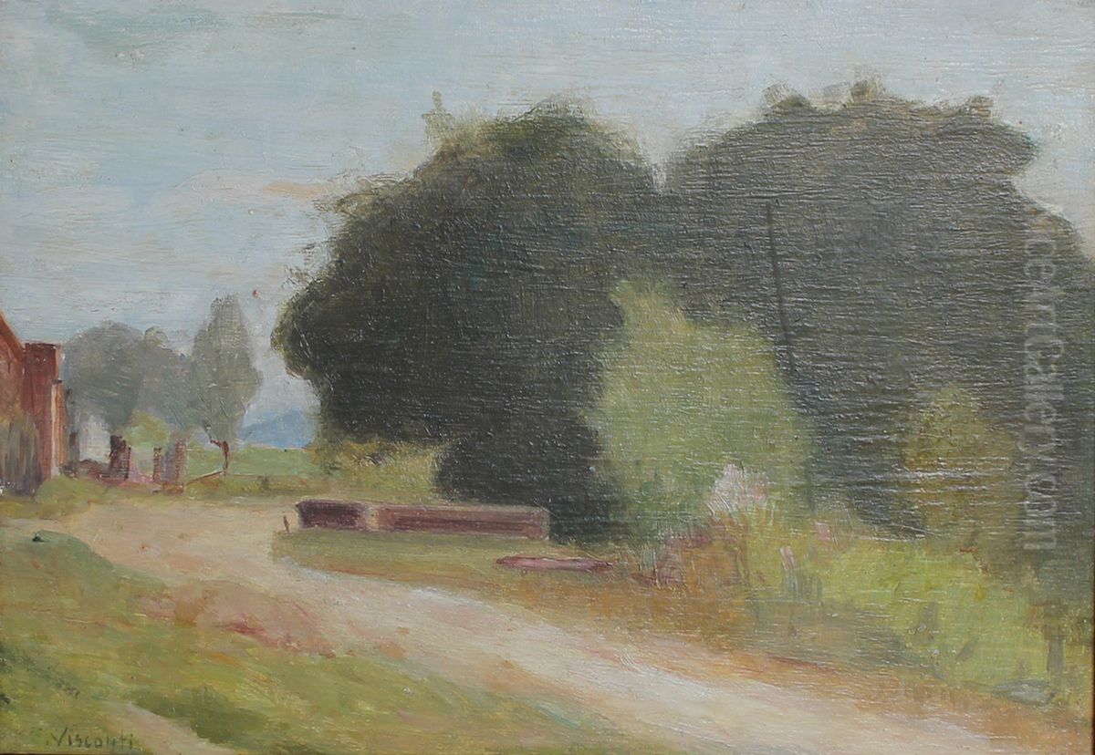 Paisagem em Saint Hubert Oil Painting by Eliseu Visconti