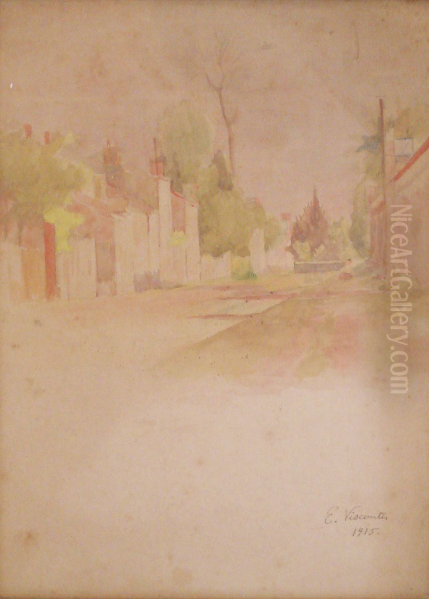 Paisagem de Saint Hubert Oil Painting by Eliseu Visconti