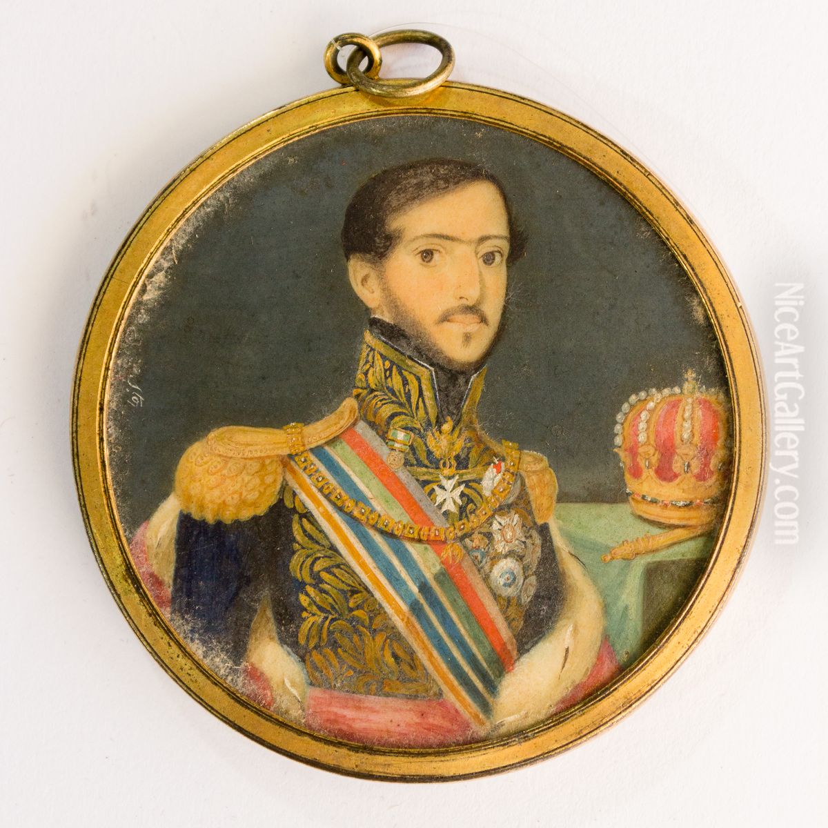 Miguel I, rei de Portugal, da colecao Museu Historico Nacional Oil Painting by Antonio Jose dos Santos