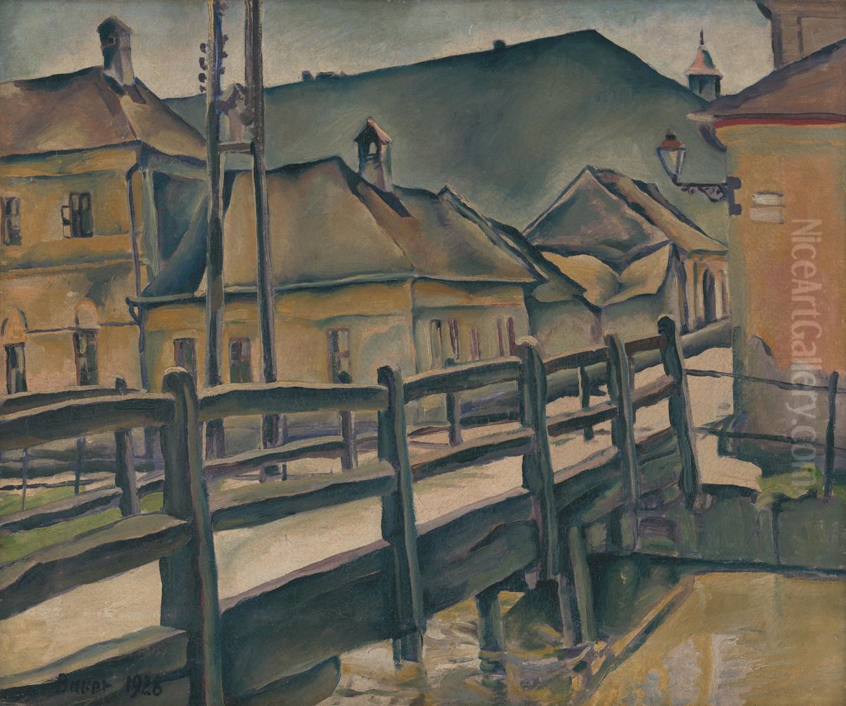 Garbiarska ulica v Kosiciach Oil Painting by Konstantin Bauer