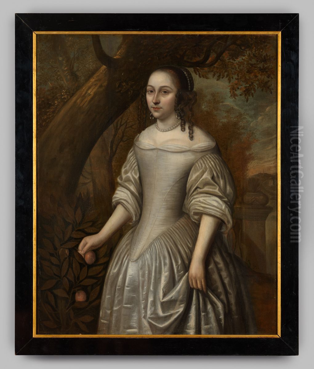 Portrait of Aleida Kelffken (1639-?) Oil Painting by Geldersch Landschap en Kasteelen