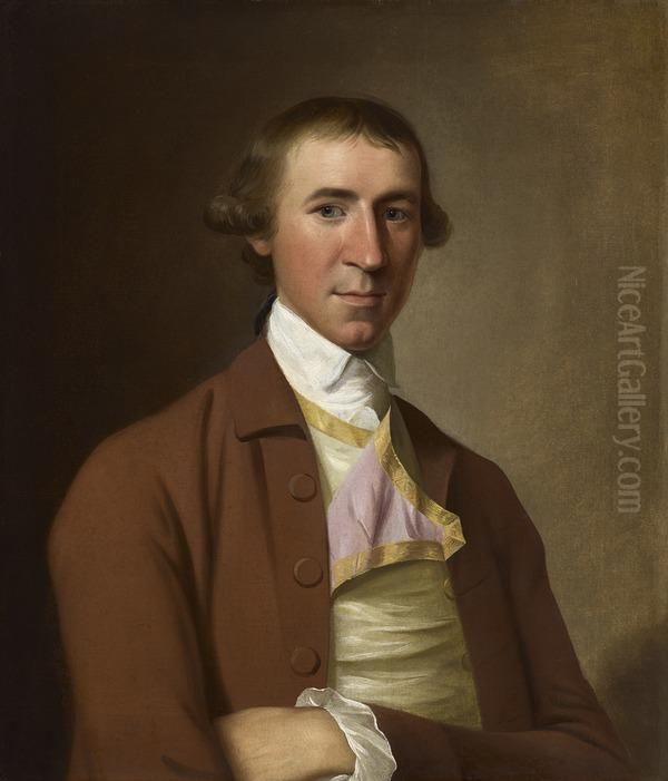 David Scott, 1746 - 1805. Merchant and Director of the East India Company Oil Painting by Tilly Kettle