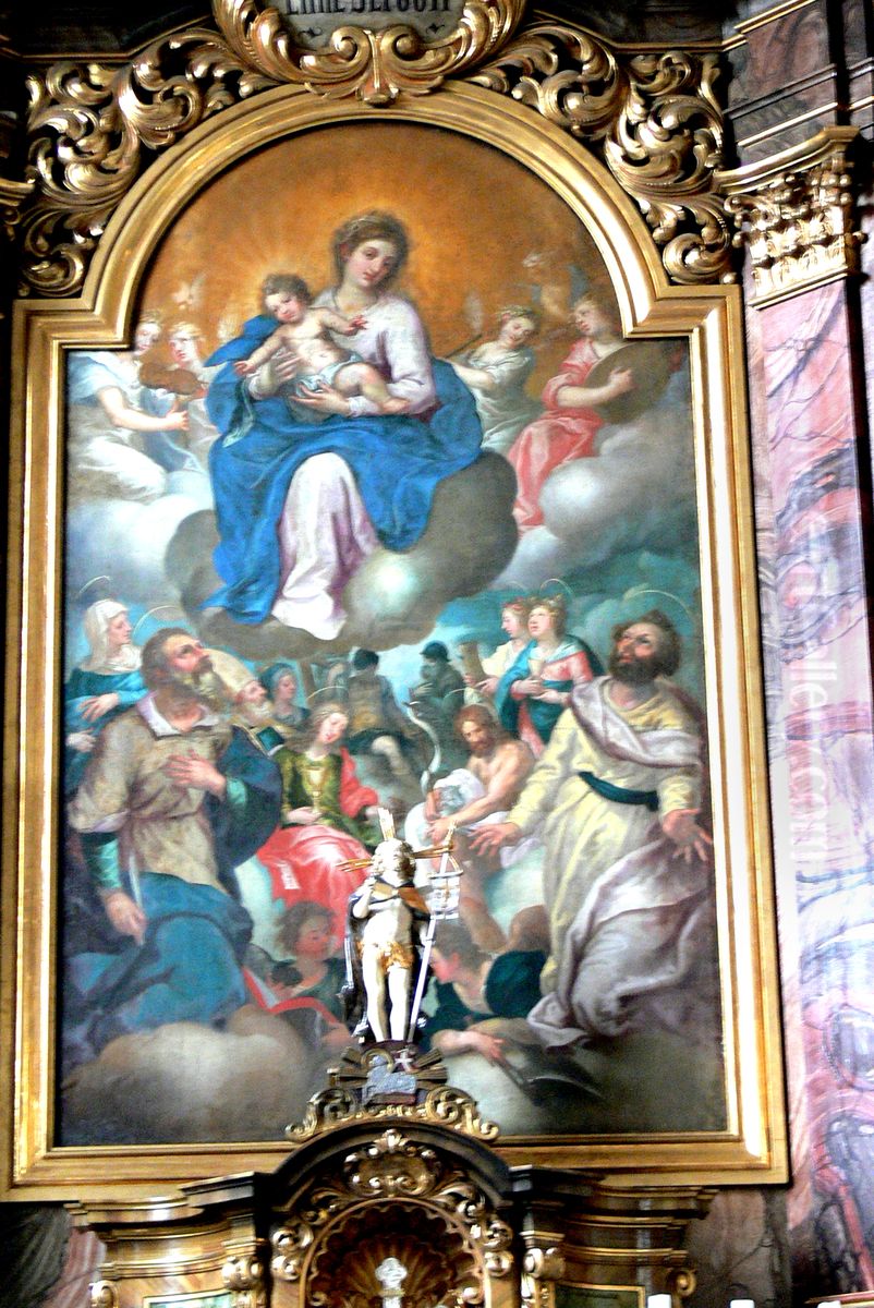 Glory of Virgin Mary Oil Painting by Johann Matthias Kager