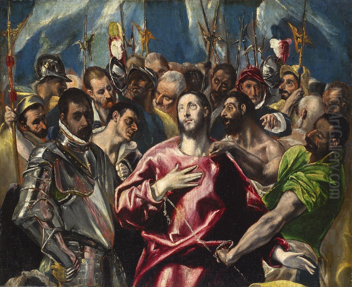 Le partage de la tunique du Christ (dit aussiL'Espolio) Oil Painting by El Greco