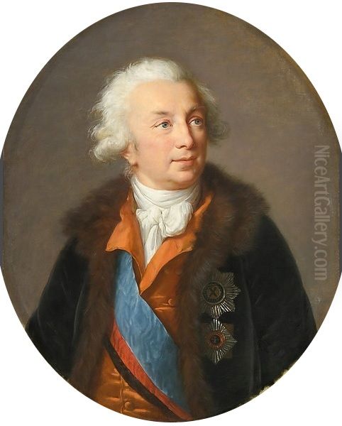 Ivan Ivanovich Shuvalov Oil Painting by Elisabeth Louise Vigee Le Brun