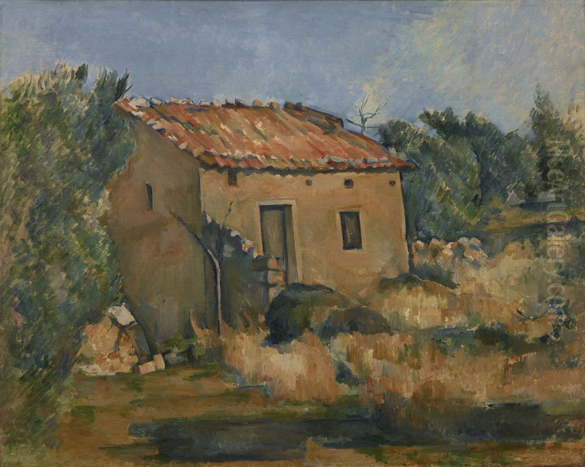 Abandoned House near Aix-en-Provence Oil Painting by Paul Cezanne