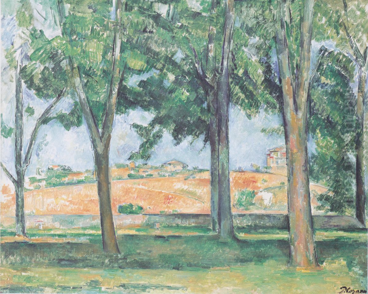 Les Marronniers du Jas de Bouffan Oil Painting by Paul Cezanne