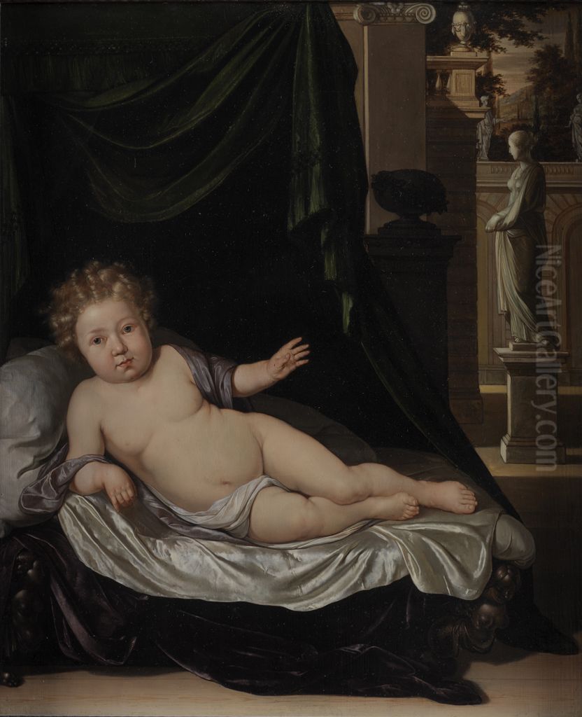 Allegory of Death Oil Painting by Eglon van der Neer