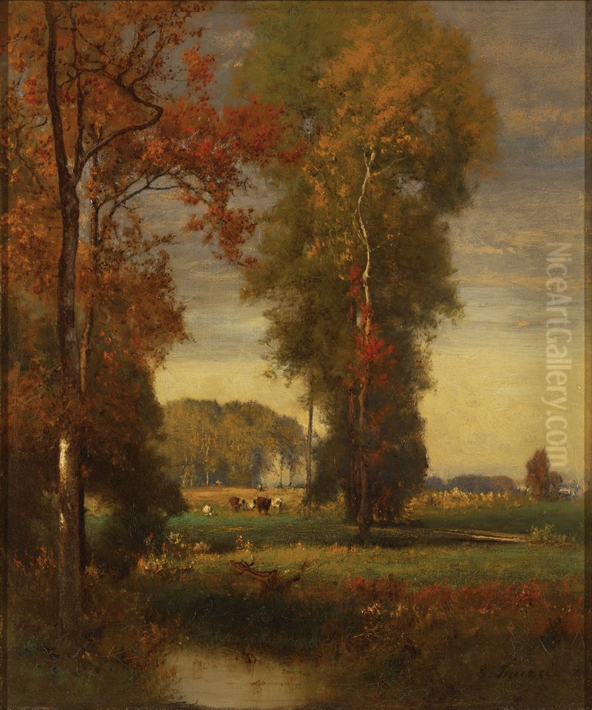 Autumn Oil Painting by George Inness