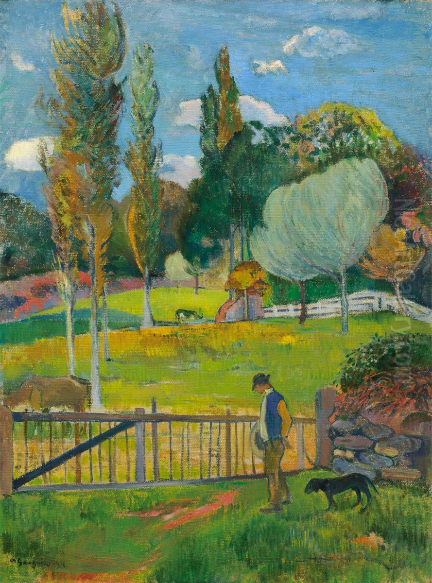 Landscape Oil Painting by Paul Gauguin