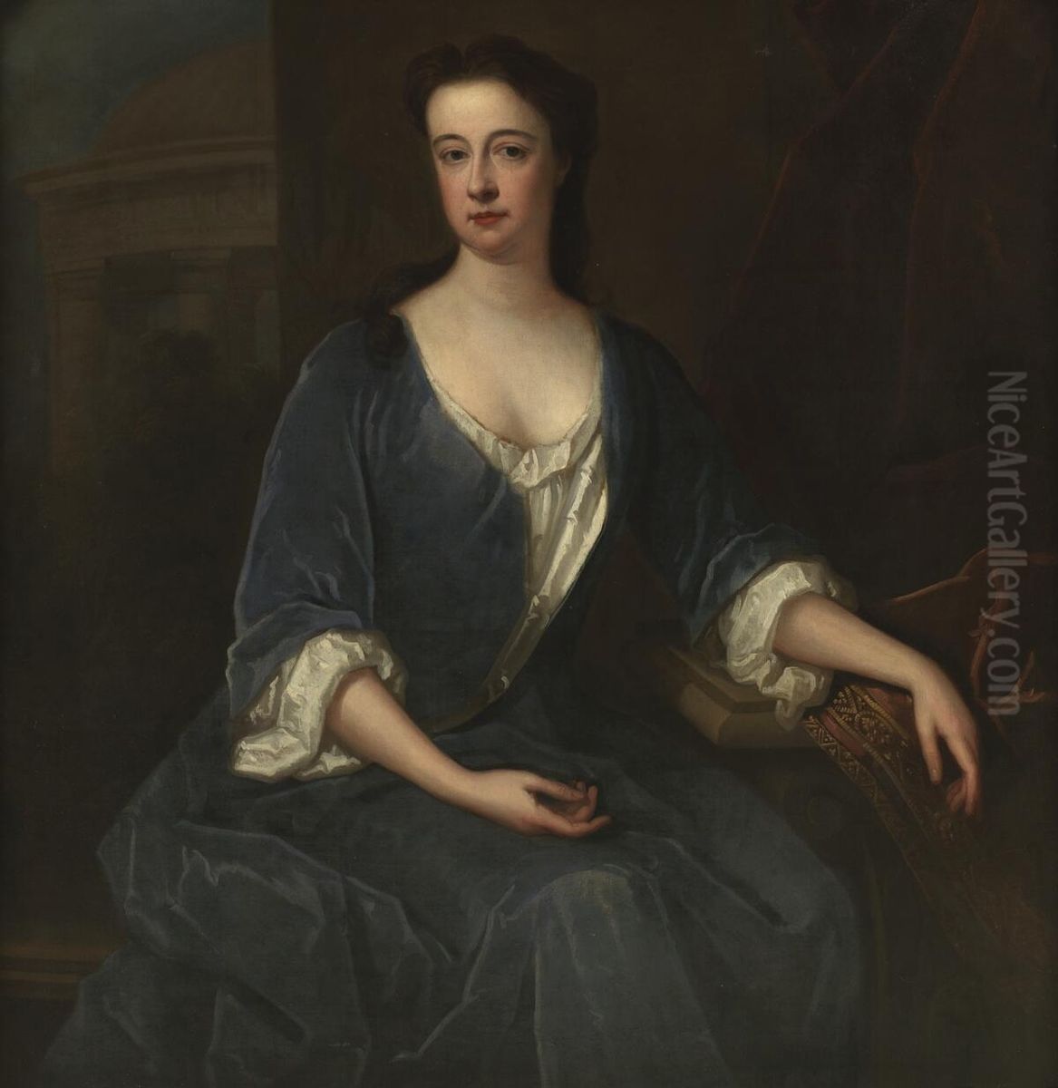 Barbara, Countess of Pembroke & Mont Oil Painting by Jacques d'Agar