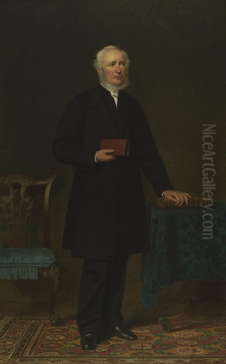 Dr Lewis Edwards Oil Painting by Jerry Barrett