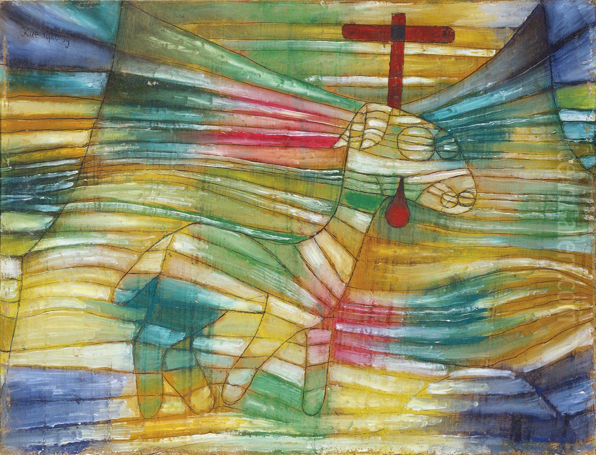 The Lamb Oil Painting by Paul Klee