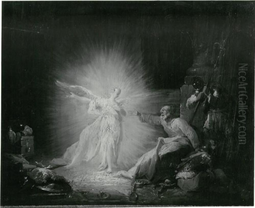 The Liberation of St Peter Oil Painting by Johann Georg Trautmann