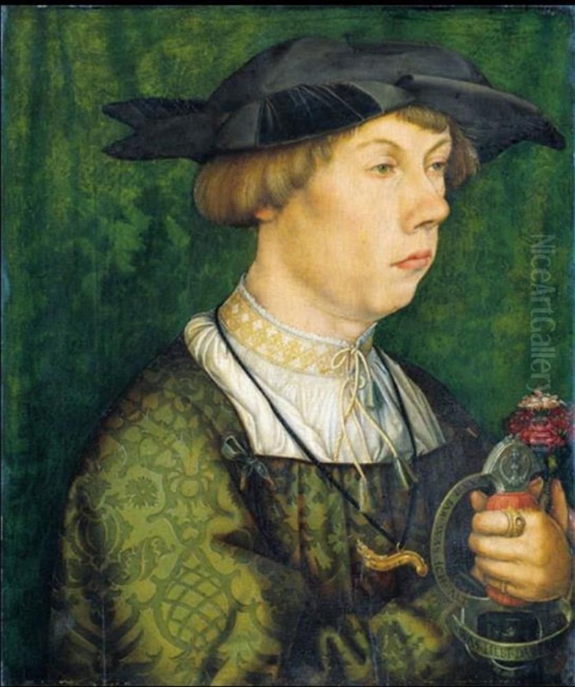 Portrait of a Member of the Weiss Family of Augsburg Oil Painting by Hans Holbein the Elder