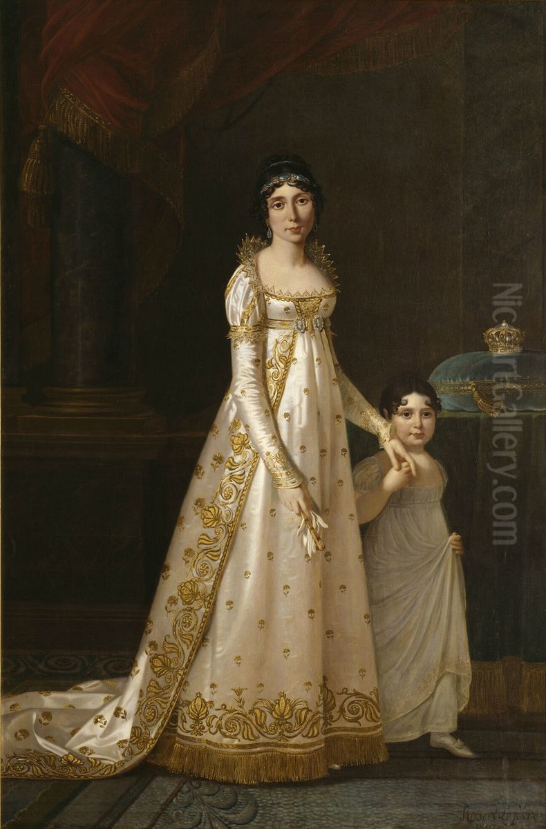 Marie-Julie Clary, Queen of Naples (1777-1845) Oil Painting by Robert Lefevre