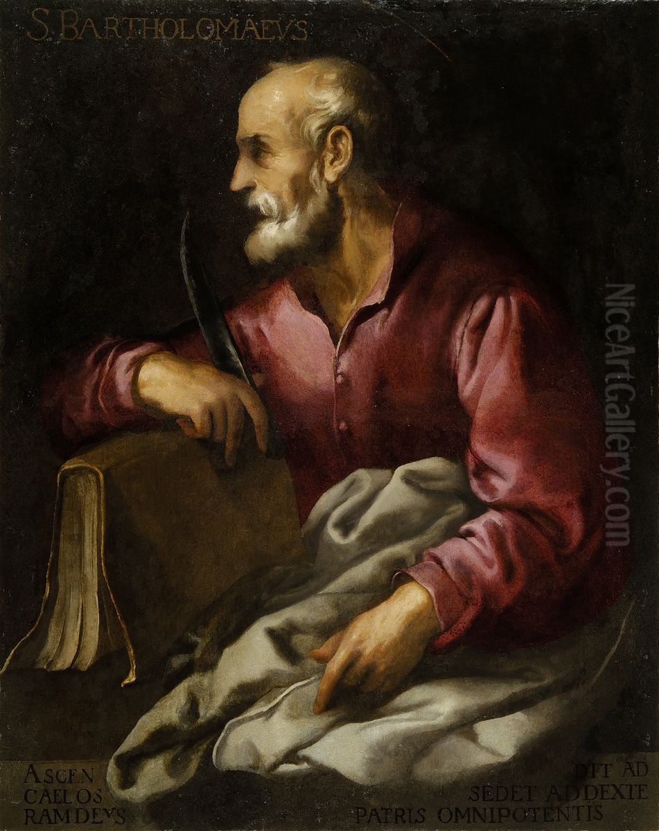 San Bartolome Oil Painting by Francisco Herrera The Elder