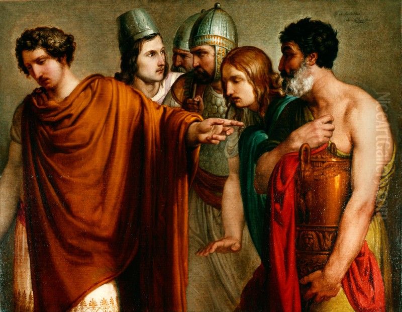 La morte diAbradate Oil Painting by Francesco Hayez