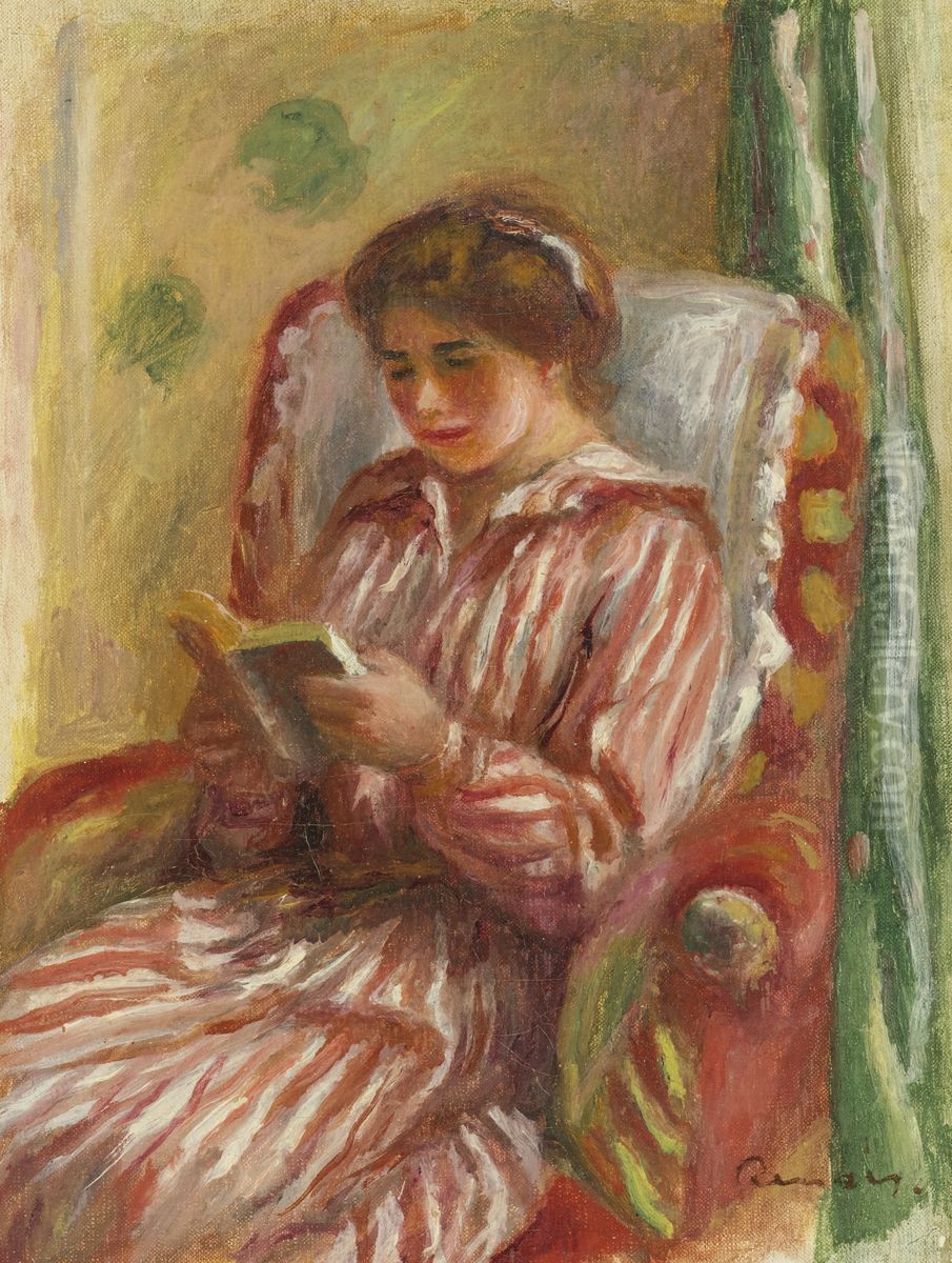 Gabrielle lesend Oil Painting by Pierre Auguste Renoir