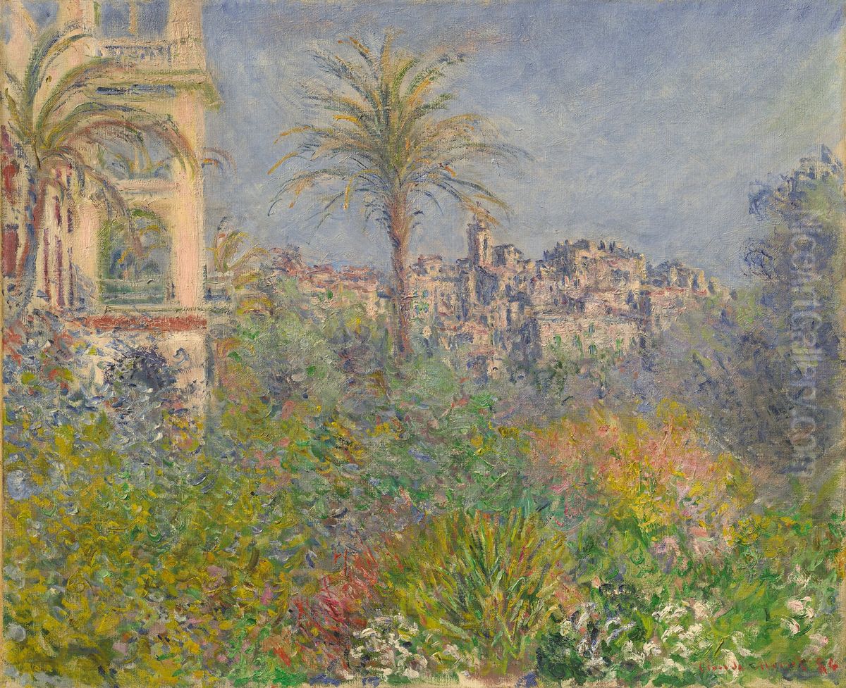 Villas at  Bordighera Oil Painting by Claude Oscar Monet