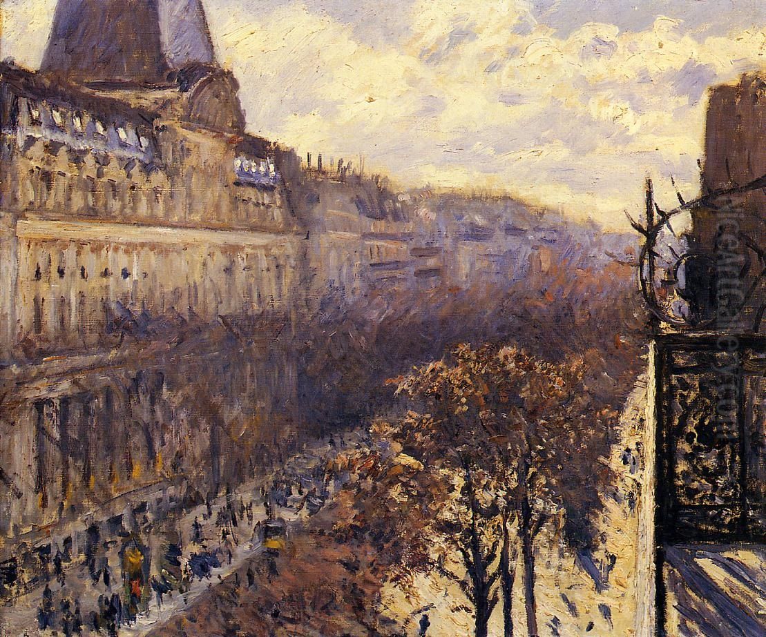 Boulevard des Italiens. Painting by Gustave Caillebotte Oil Painting by Gustave Caillebotte