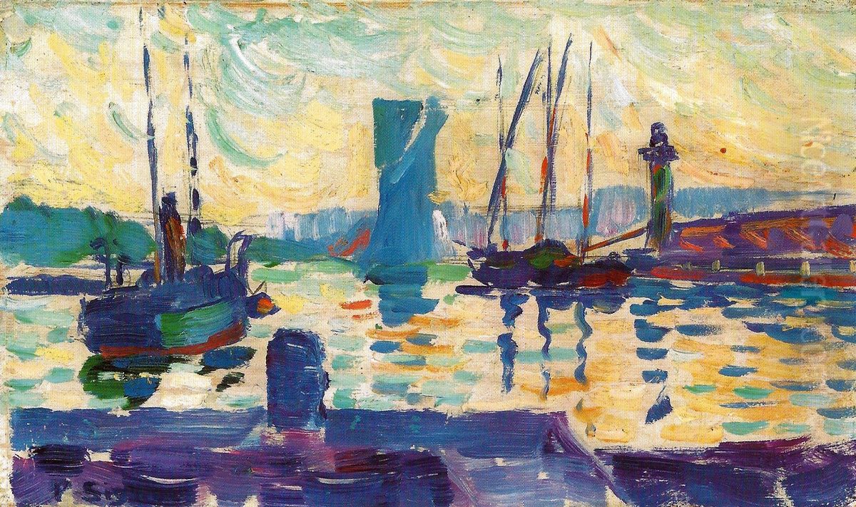 The Harbour Entrance, St.Tropez Oil Painting by Paul Signac