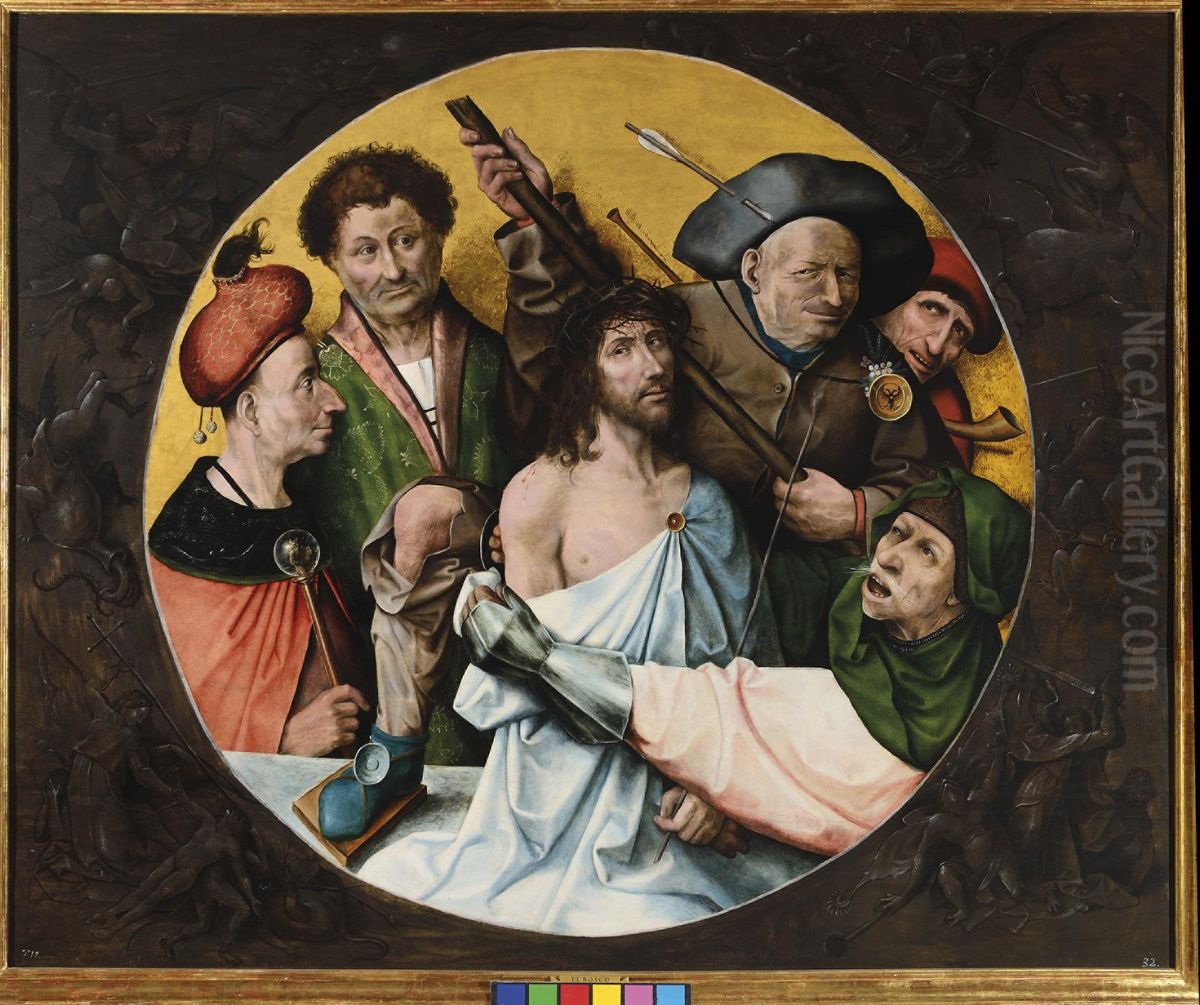 Christ Crowned with Thorns Oil Painting by Hieronymous Bosch