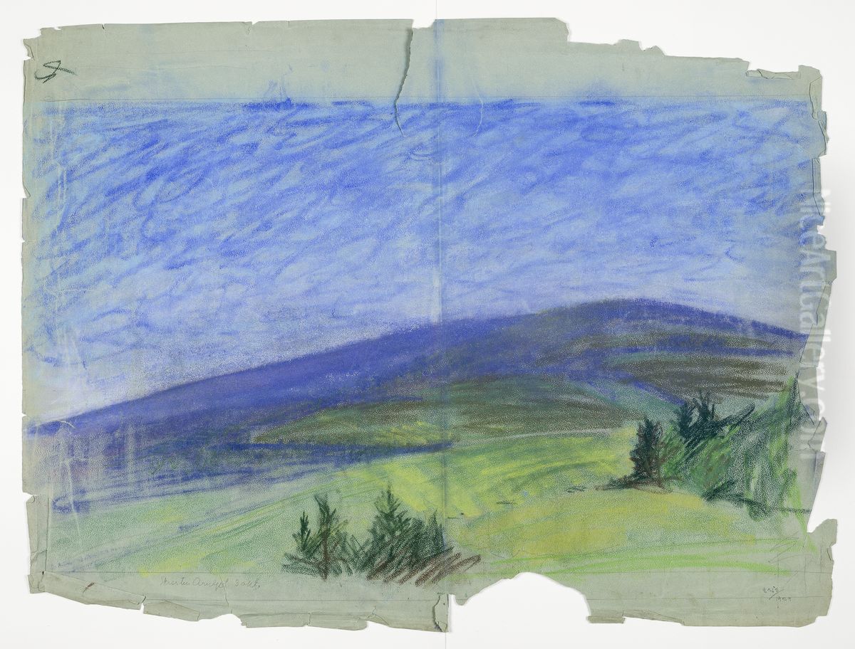 Scenografiskiss av Thorolf Jansson Oil Painting by Thorolf Jansson