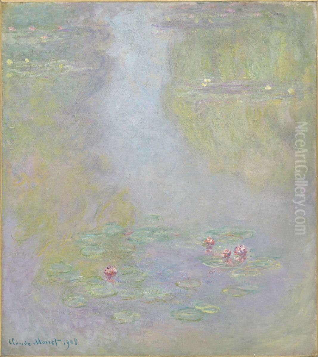 Water Lilies Oil Painting by Claude Oscar Monet