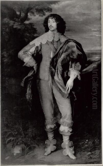 Portrait of William Villiers, 2nd Viscount Grandison (1614-1643) Oil Painting by Sir Anthony Van Dyck