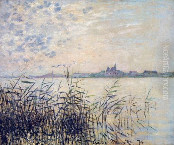 The Seine near Argenteuil Oil Painting by Claude Oscar Monet