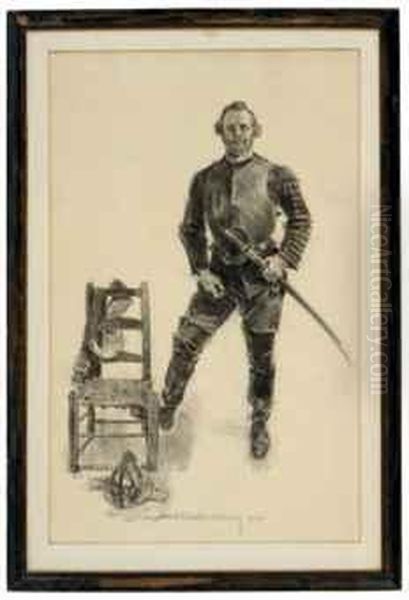 Portrait Of A Soldier Oil Painting by Howard Chandler Christy