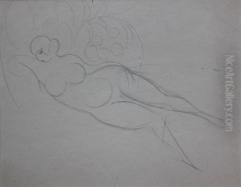 Akt Lezacy Nie Oil Painting by Leon Chwistek