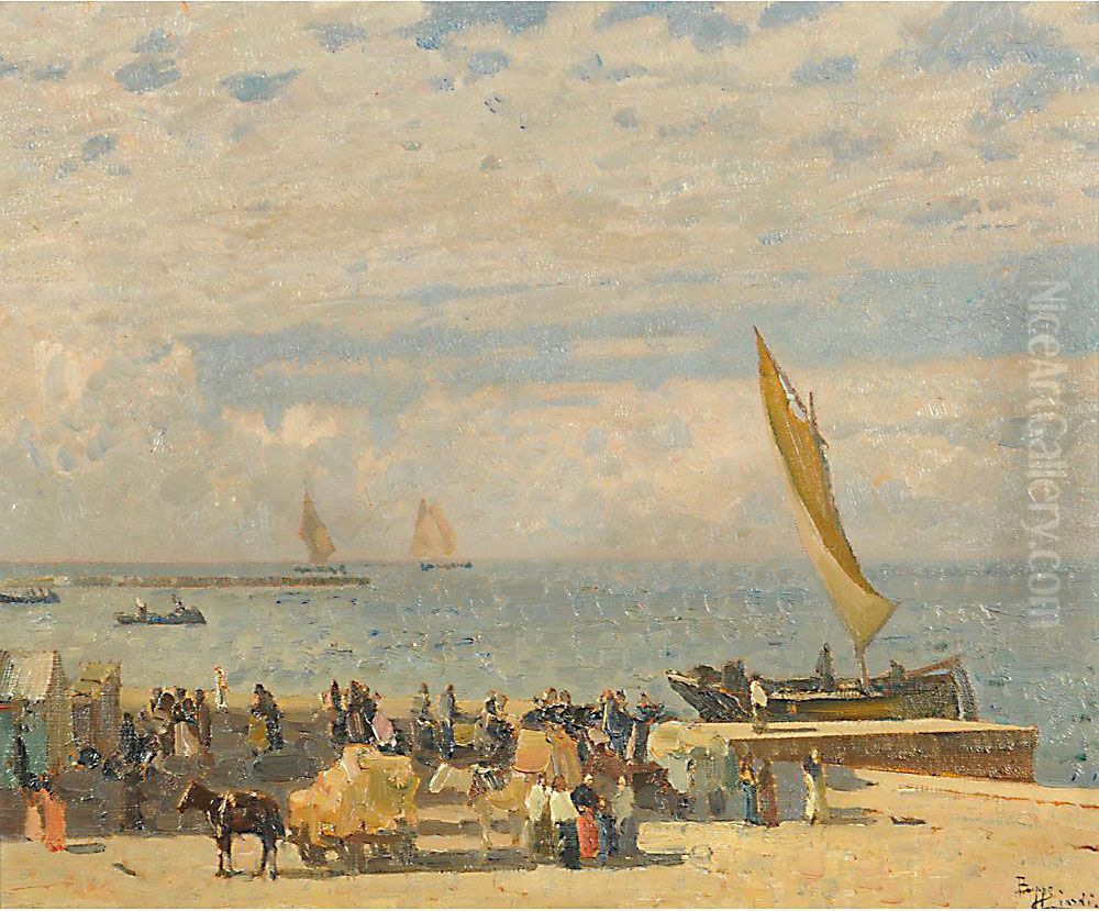 A Chioggia Oil Painting by Beppe Ciardi