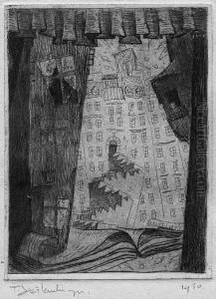 Jakas Odslona Oil Painting by Tadeusz Cieslewski