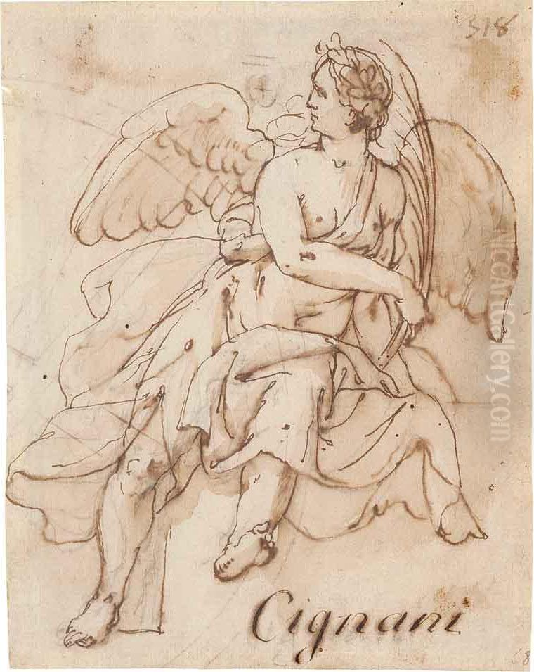 Angelo Oil Painting by Carlo Cignani