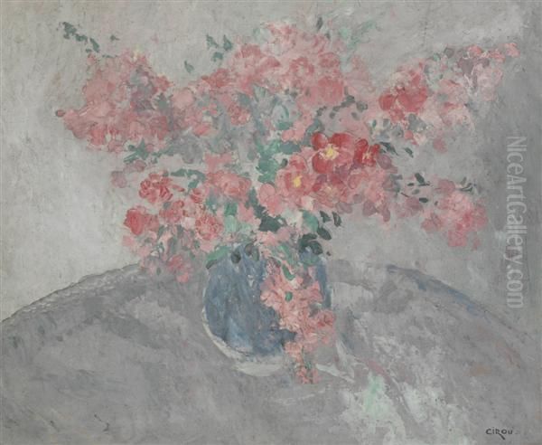 Bouquet De Fleurs Oil Painting by Paul Cirou
