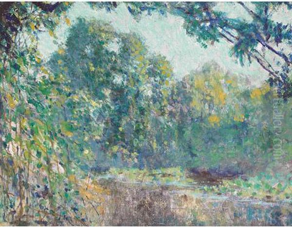 Cuban Landscape Oil Painting by William Henry Clapp