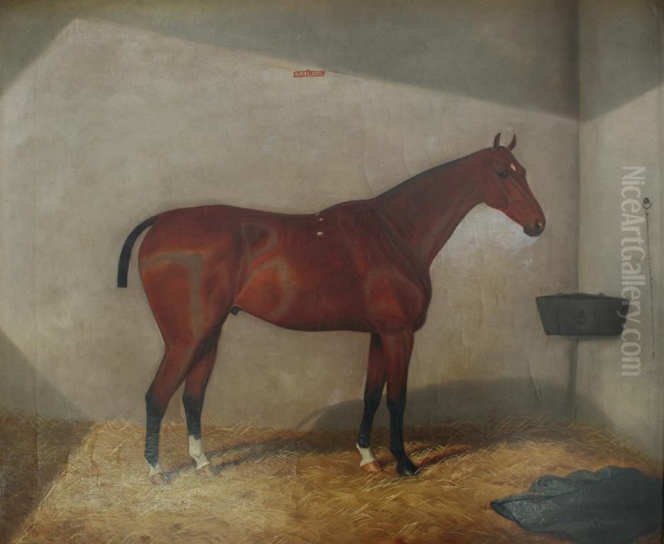 Sailor, A Bay In A Stable Oil Painting by William Clark Of Greenock