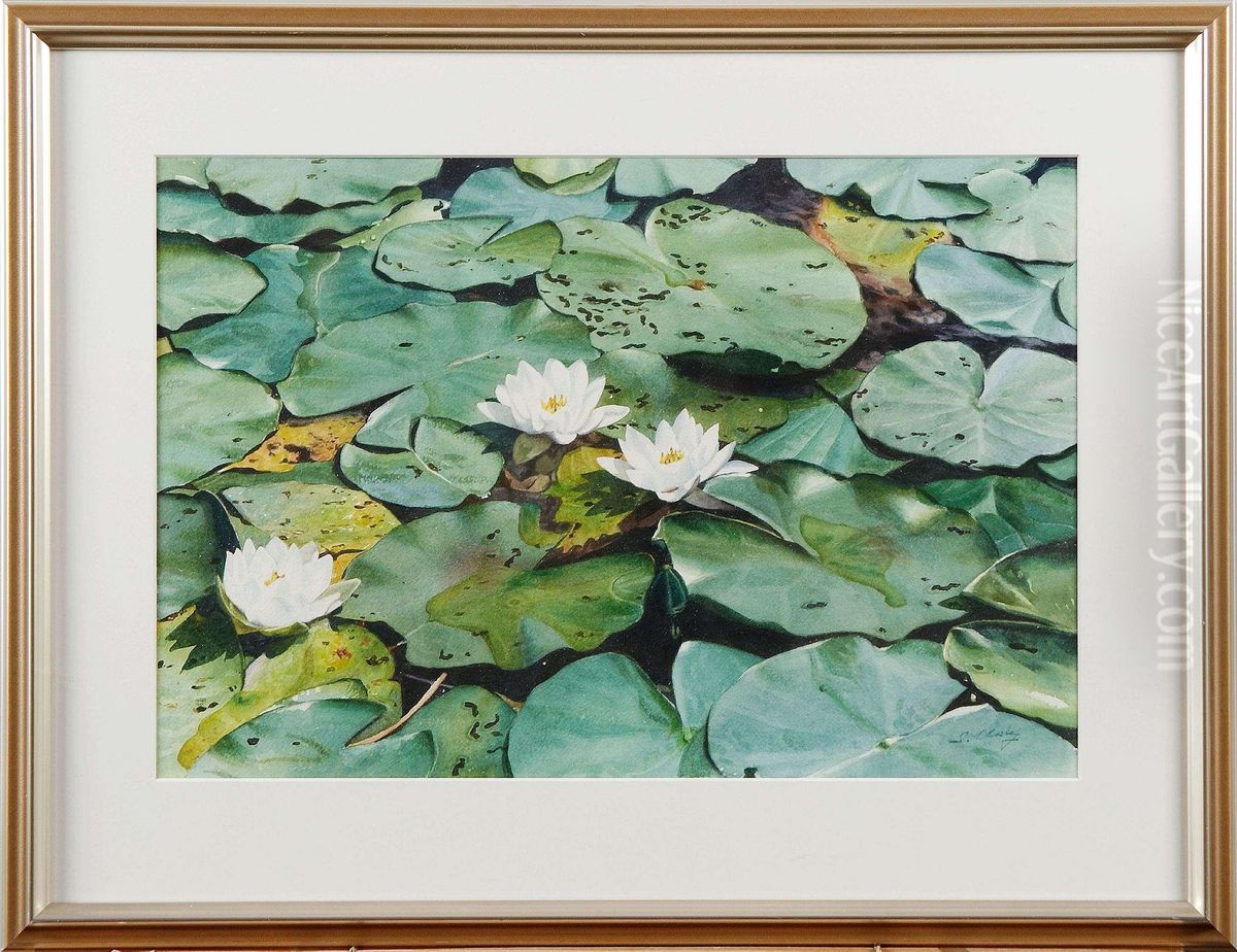 Nackrosdammen Oil Painting by F. Clarke