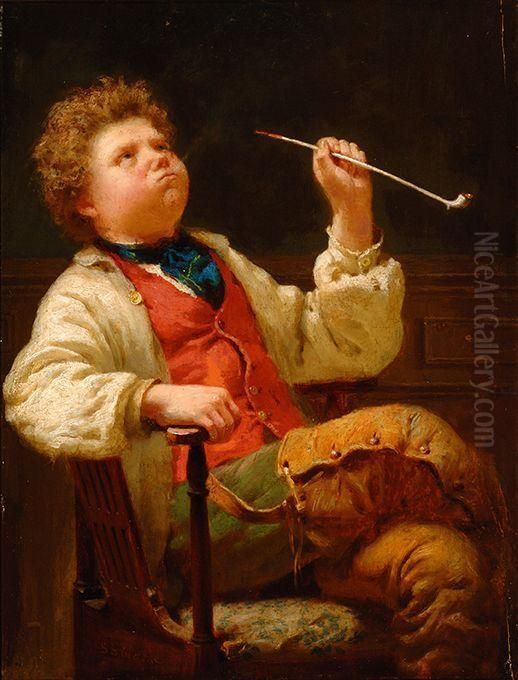 Down In The Dumps Oil Painting by Samuel Barling Clarke